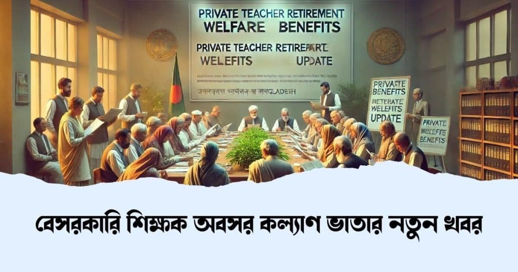 বেসরকারি শিক্ষক অবসর কল্যাণ ভাতার নতুন খবর (ডিসেম্বর আপডেট) 